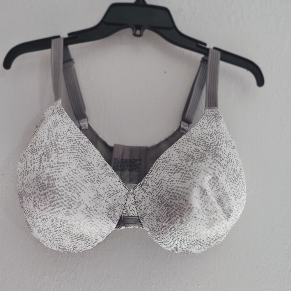 Women's Gray Patterned Bra
